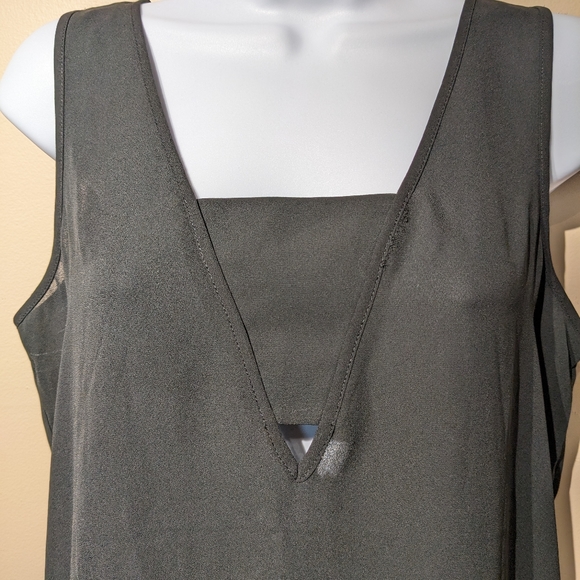 Express semi sheer black tank top small - Picture 2 of 7
